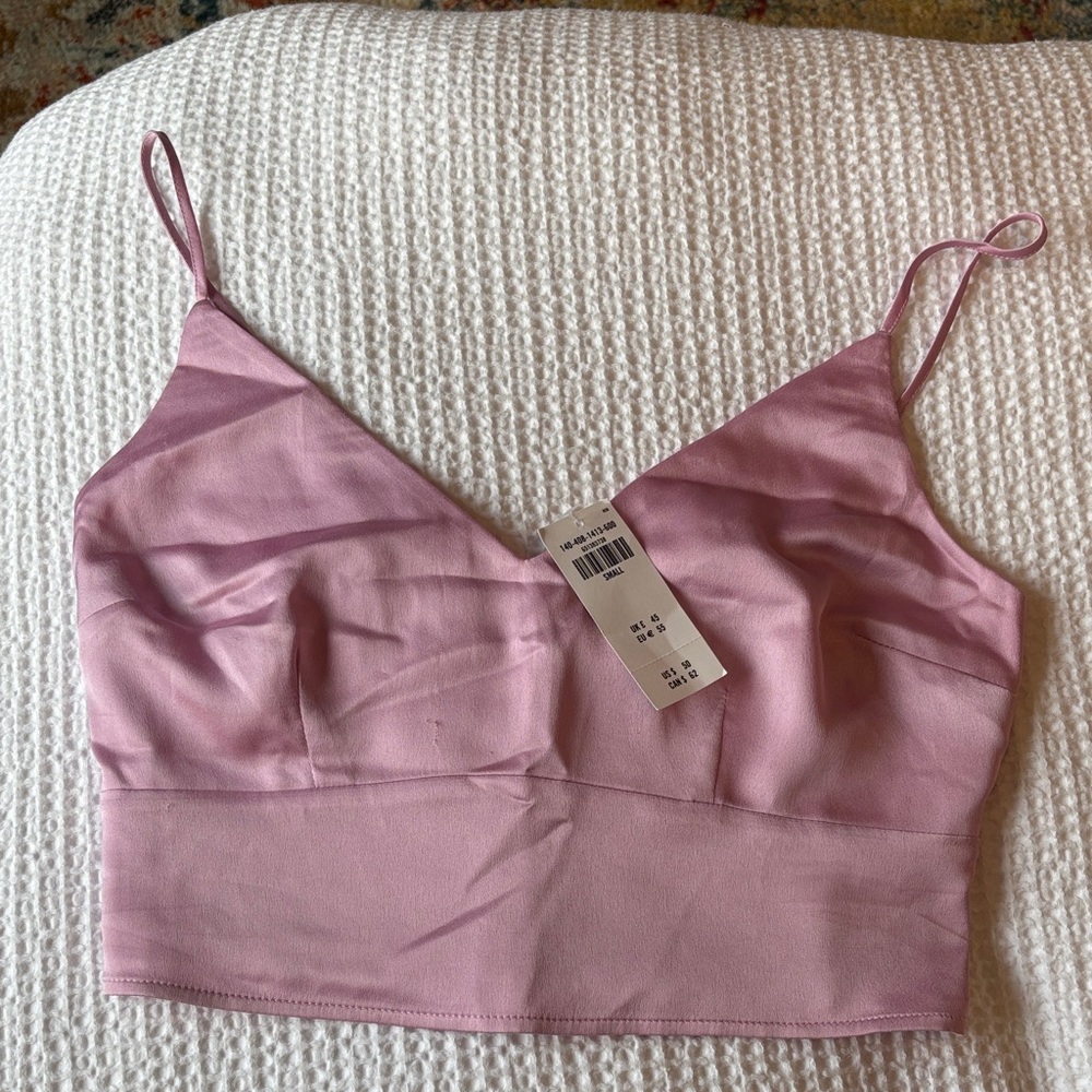 Pink Satin Top